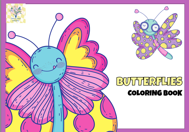 colouring book for girls with simple affirmations sentences. - 1