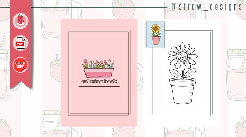 دفتر تلوين ورود