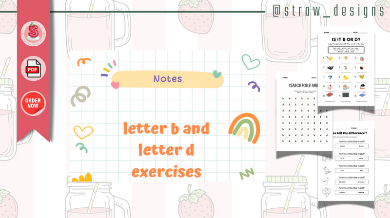 b d letters exercise