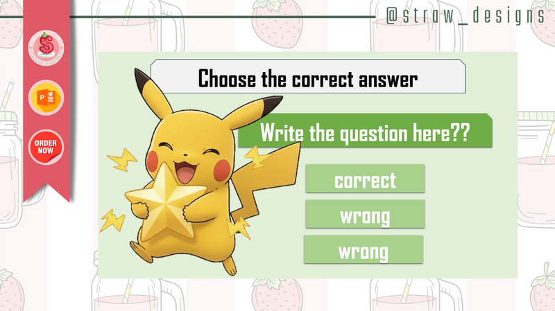 lets play with pikachu choose the answer game