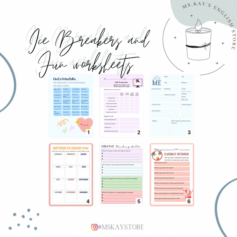 Ice breakers and Fun worksheets - 1