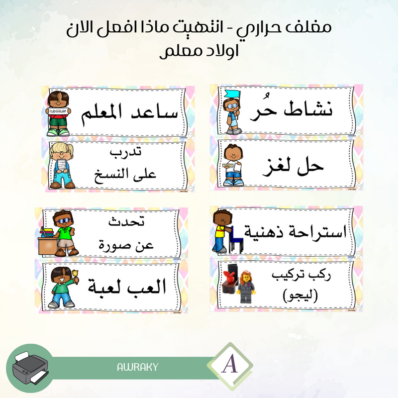 مغلف حراري - انتهيت ماذا افعل الان اولاد معلم