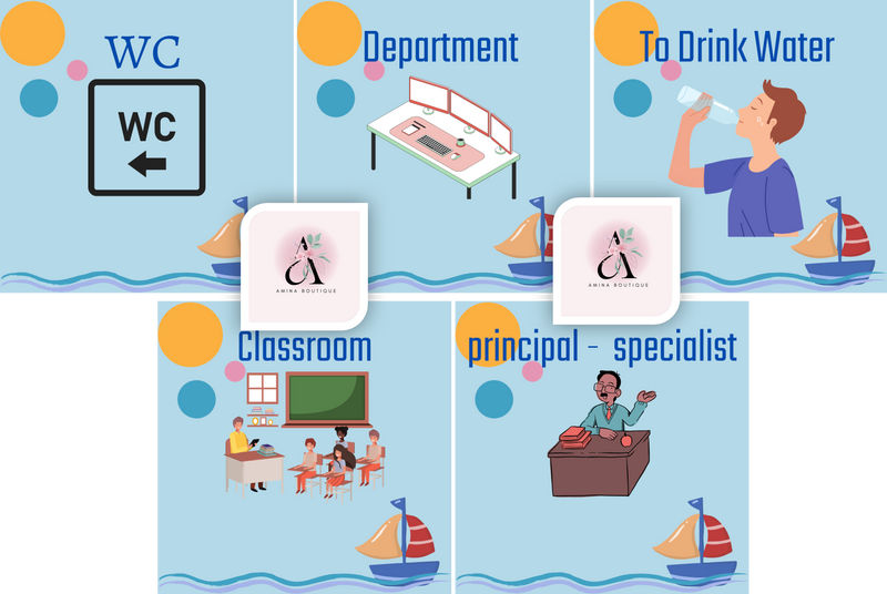 بطاقات استئذان - أولاد - لغة انجليزية - 1