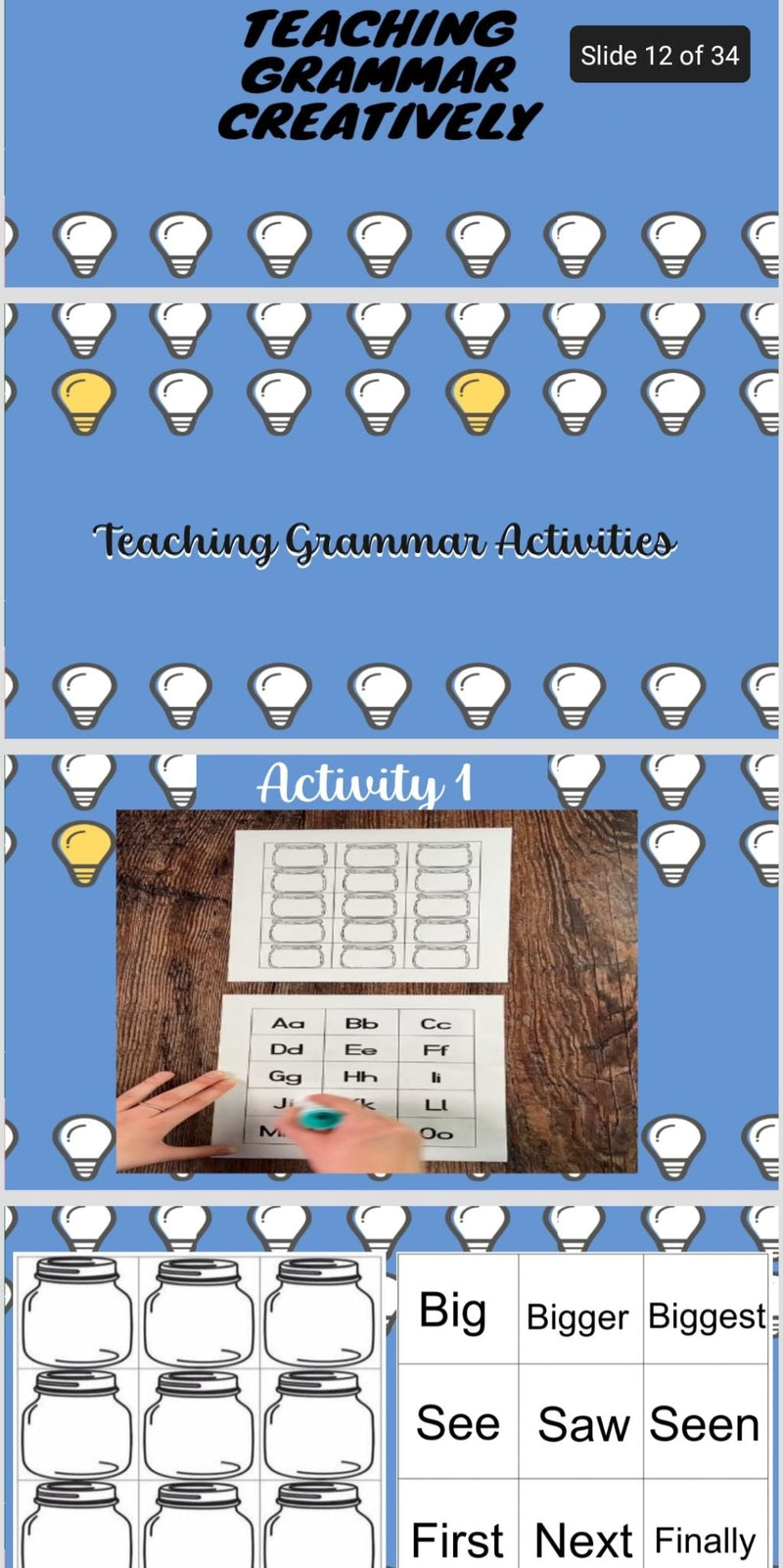 Teaching Grammar Creatively Workshop - 4
