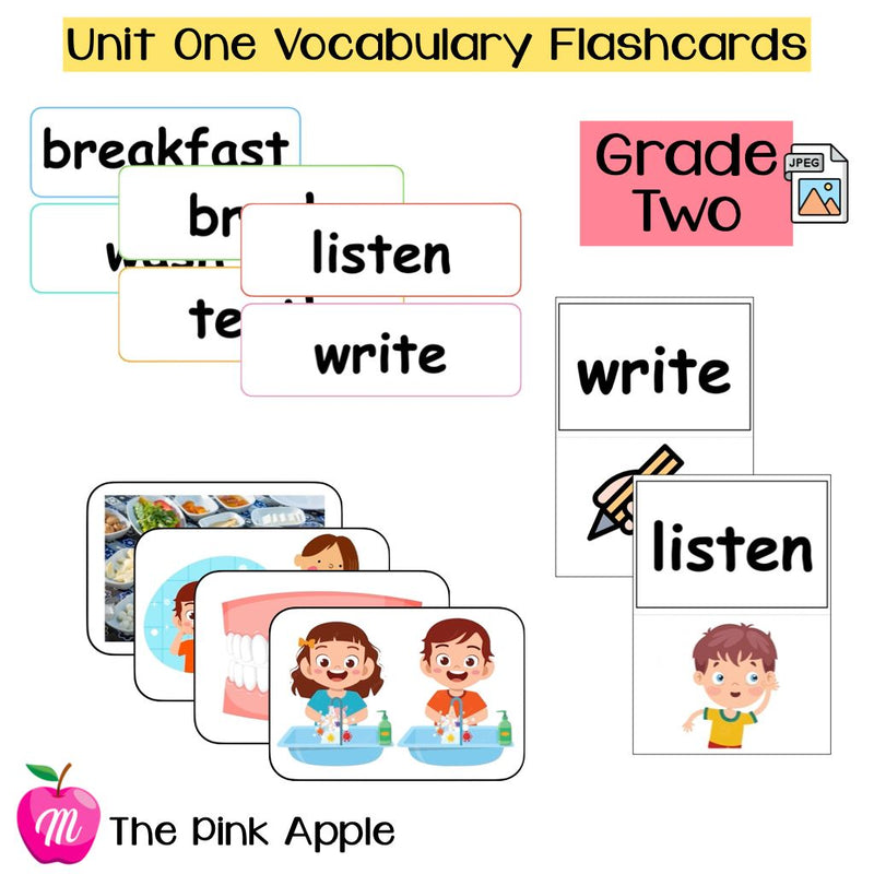 Unit 1 Flashcards - Grade Two - 1