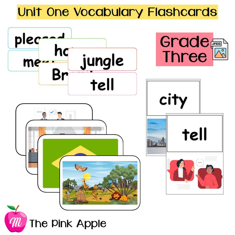 Unit 1 Flashcards - Grade Three - 1