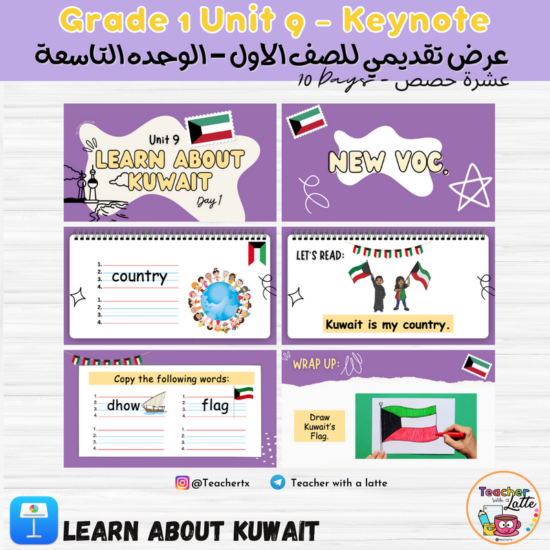 عرض تقديمي للصف الاول الوحده التاسعة - Grade 1 Unit 9 Keynote - 1