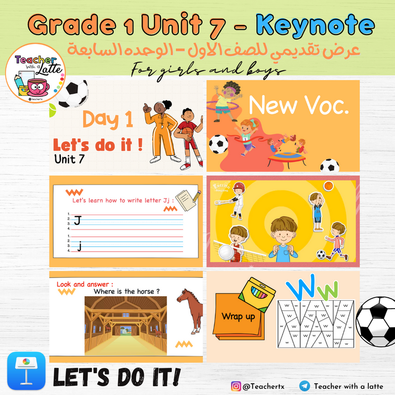 الصف الاول الوحدة السابعة - Keynote Grade 1 Unit 7 - 1