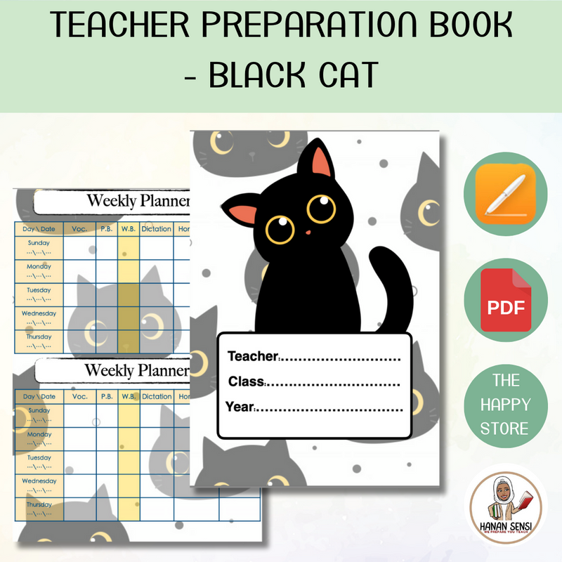 Teacher Preparation Book - Black Cat