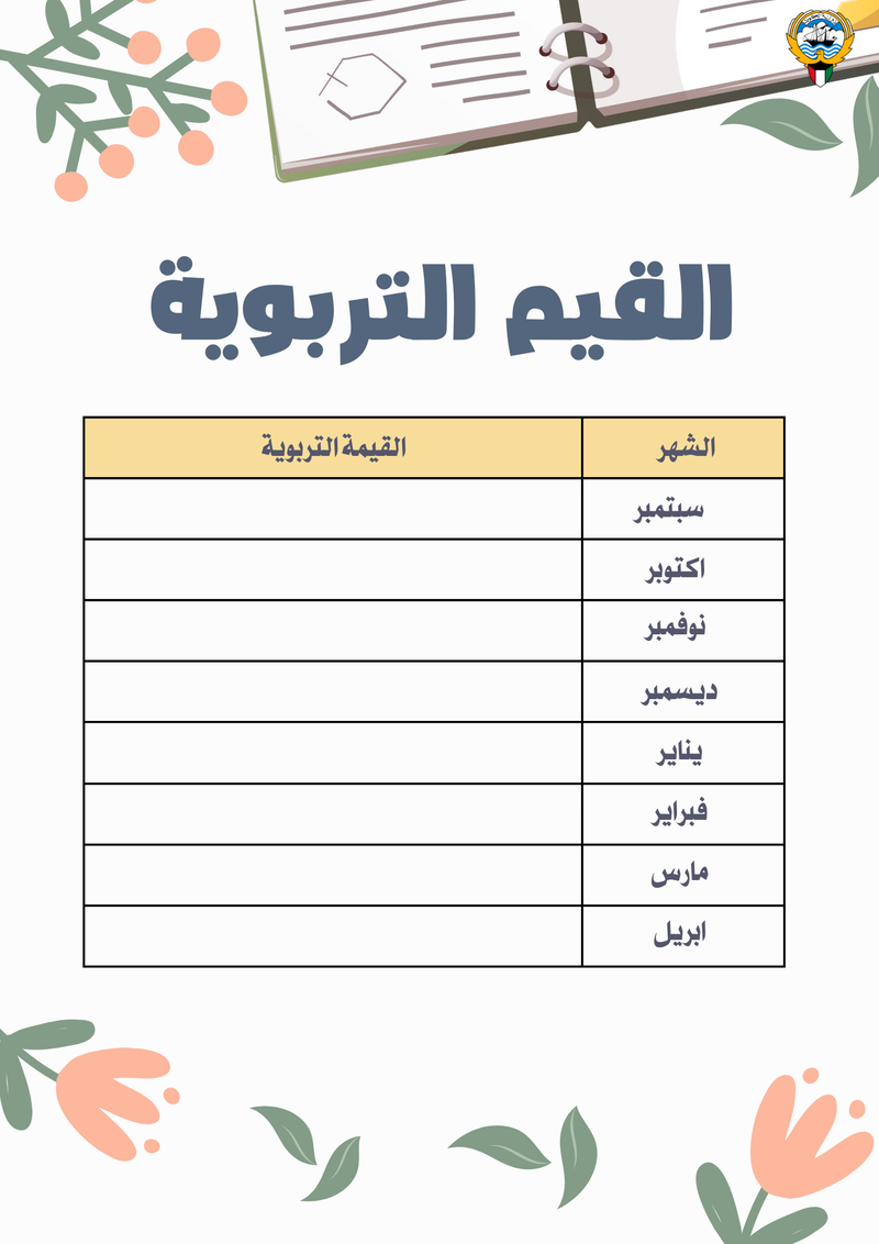 سجل تحضير مادة الاجتماعيات - متوسط - 12