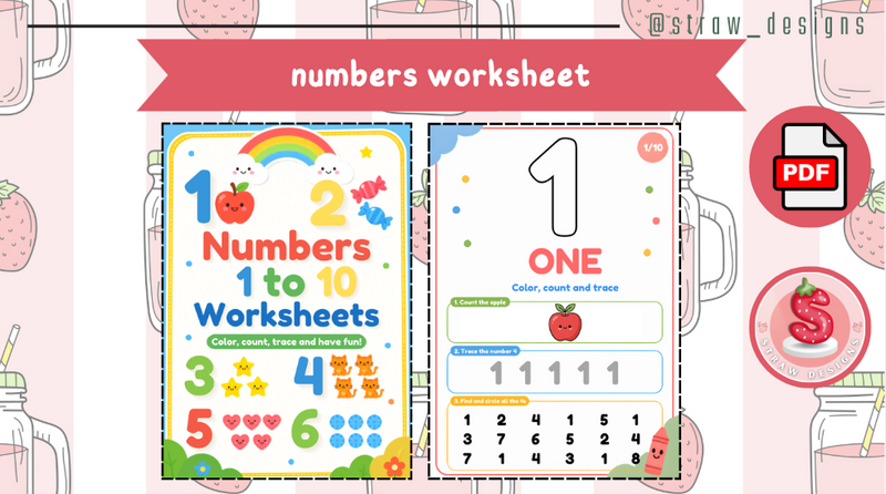 numbers worksheet