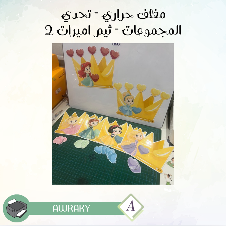 مغلف حراري - تحدي المجموعات - ثيم اميرات ٢
