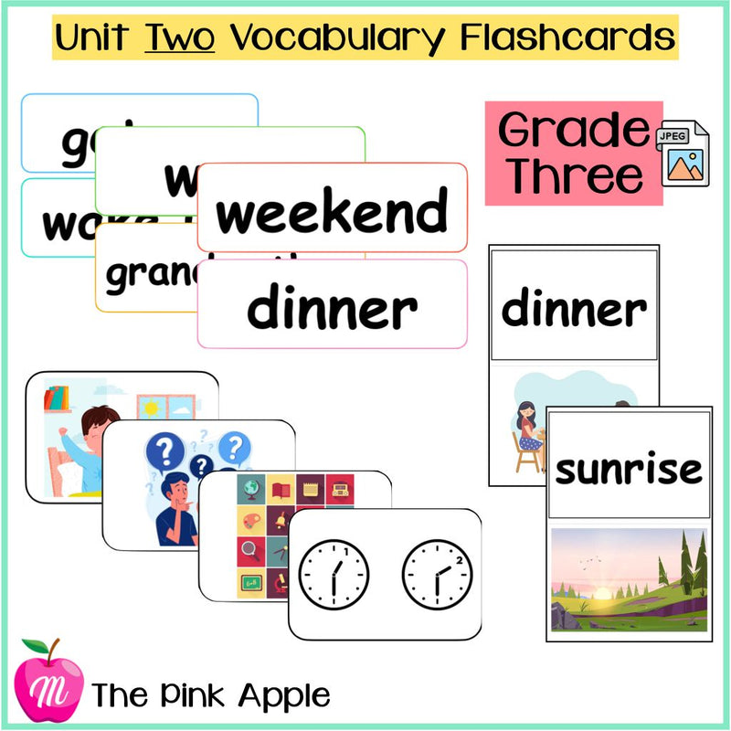 Unit 2 Flashcards - Grade Three - 1