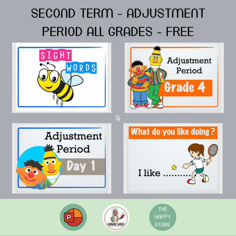 Second Term - Adjustment Period All Grades - Free