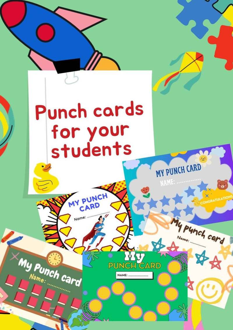 Punch cards PDF (5 different designs) - 1