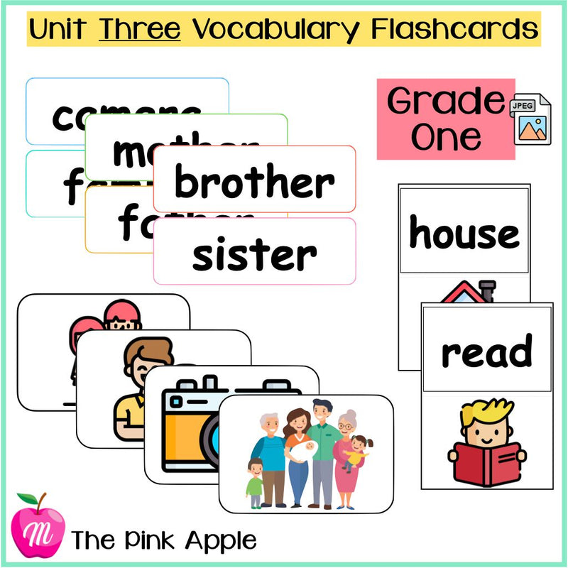 Unit 3 Flashcards - Grade One - 1