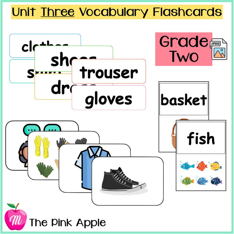 Unit 3 Flashcards - Grade Two - 1