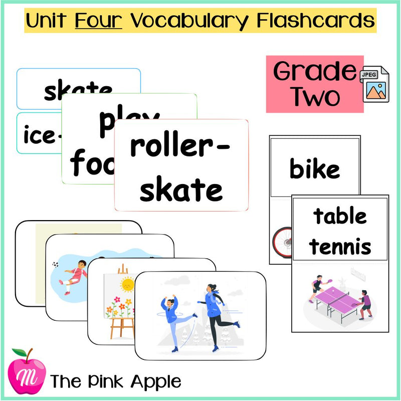 Unit 4 Flashcards - Grade Two - 1