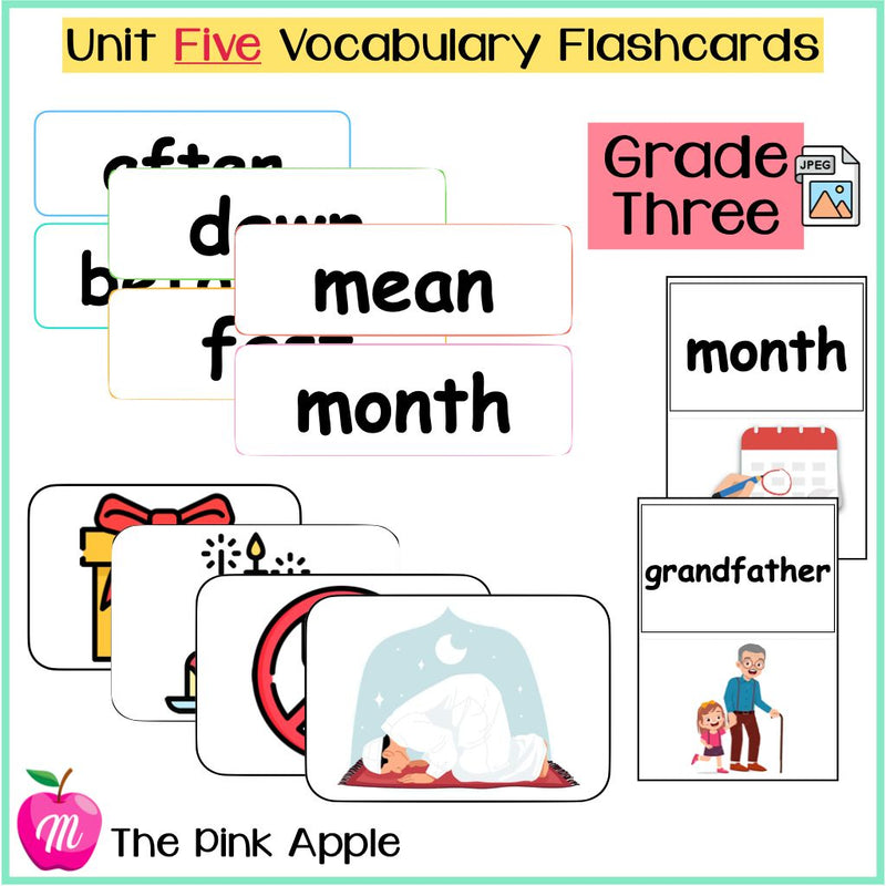 Unit 5 Flashcards - Grade Three - 1