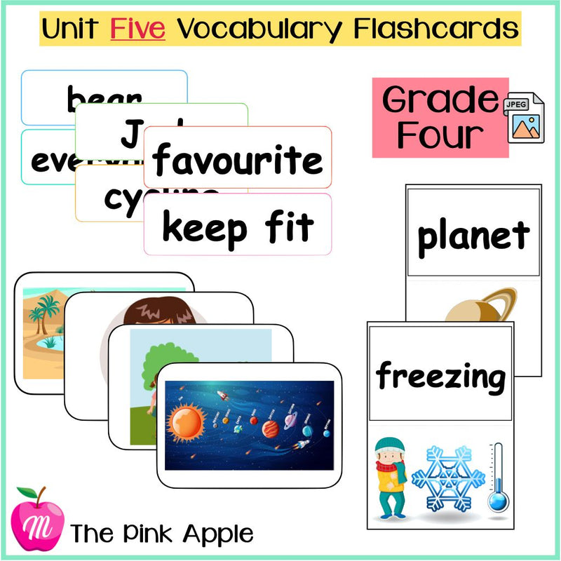 Unit 5 Flashcards - Grade Four - 1