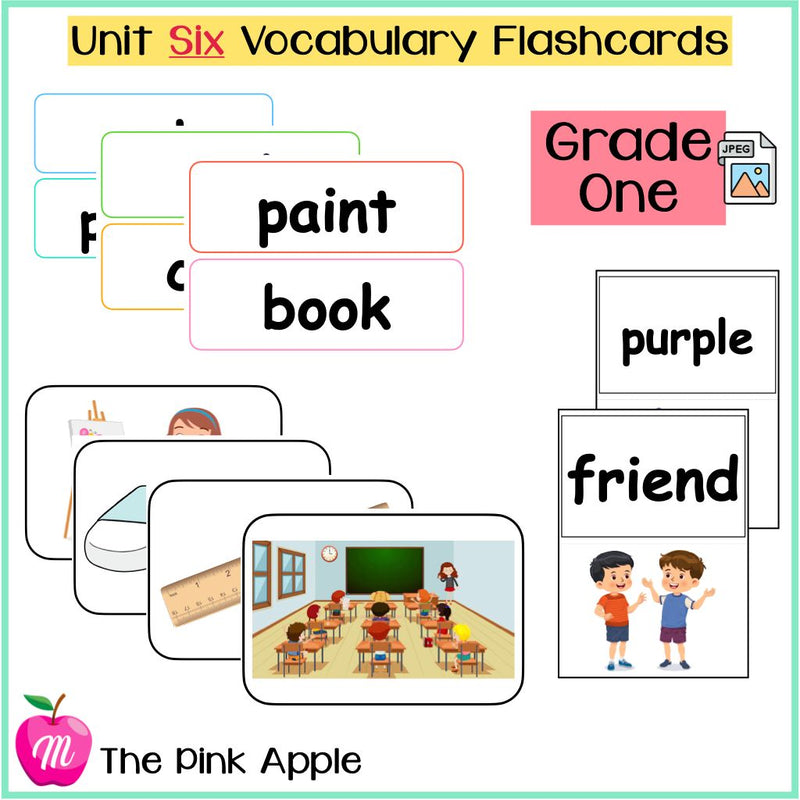 Unit 6 Flashcards - Grade One - 1