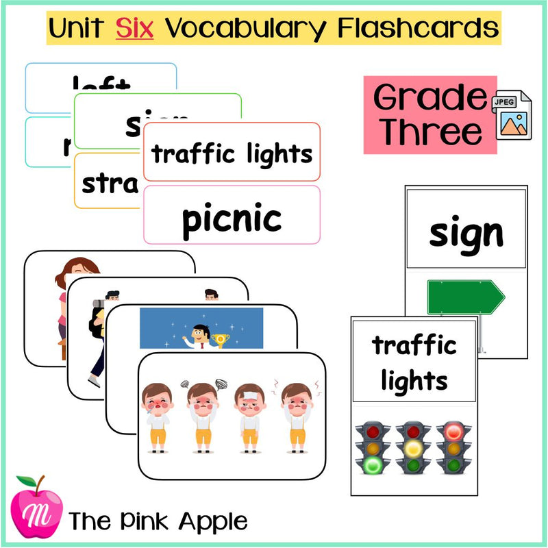 Unit 6 Flashcards - Grade Three - 1
