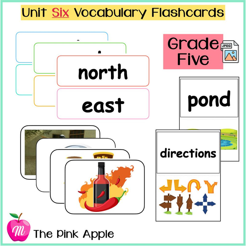 Unit 6 Flashcards - Grade Five - 1