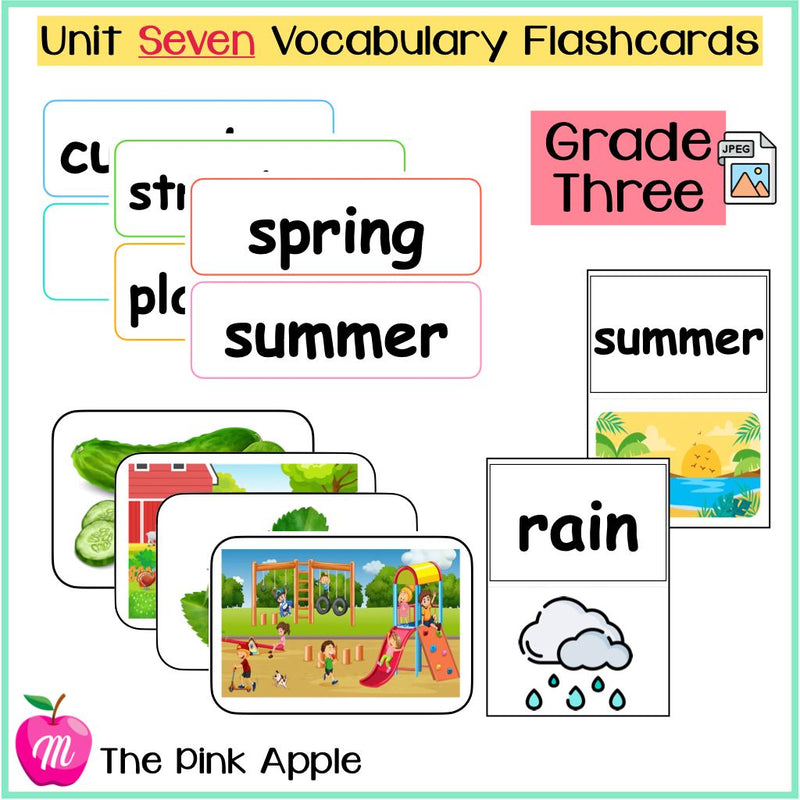 Unit 7 Flashcards - Grade Three - 1