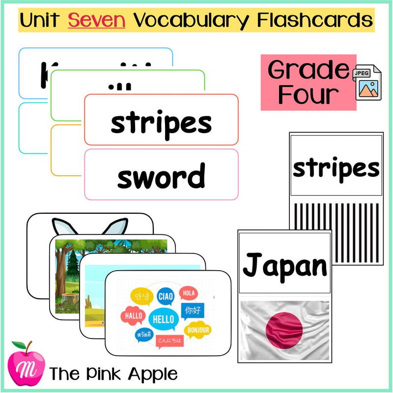 Unit 7 Flashcards - Grade Four - 1