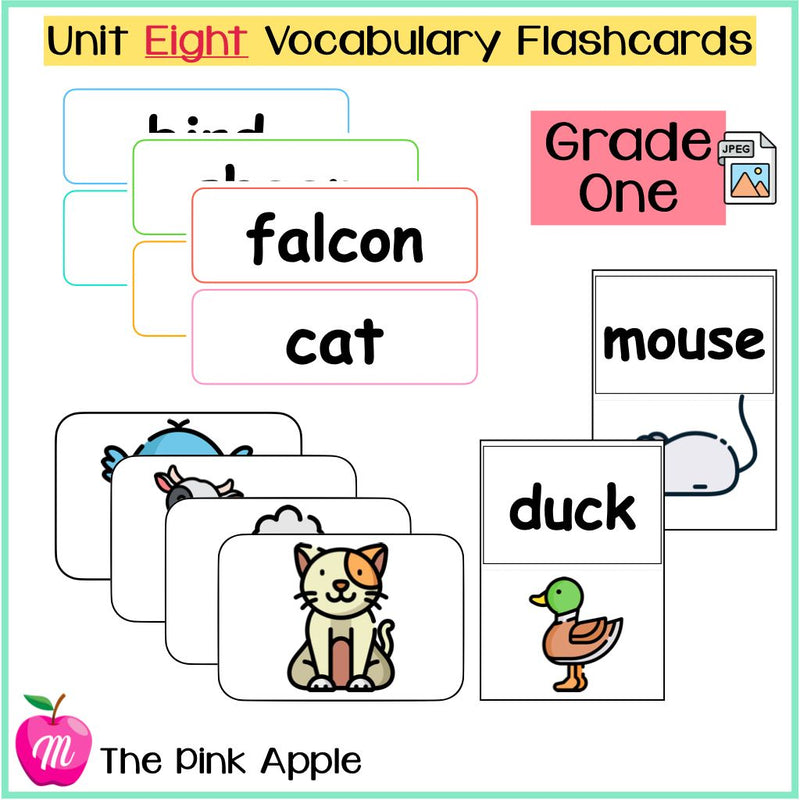 Unit 8 Flashcards - Grade One - 1