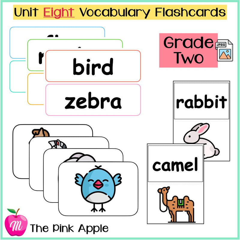 Unit 8 Flashcards - Grade Two - 1