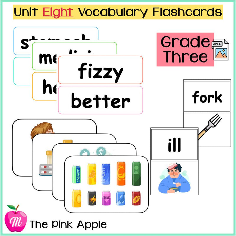 Unit 8 Flashcards - Grade Three - 1