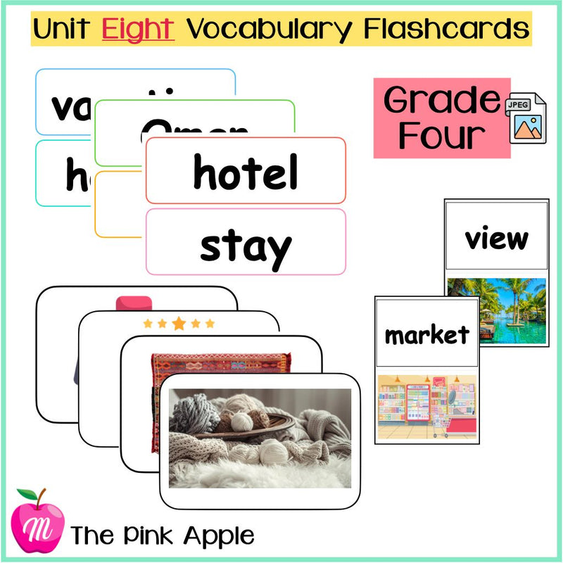Unit 8 Flashcards - Grade Four - 1