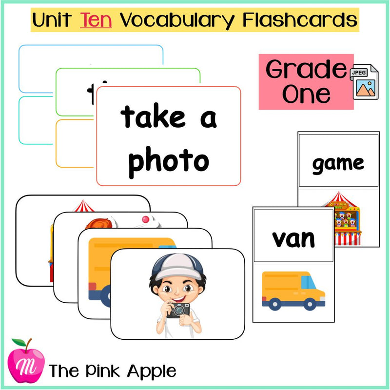 Unit 10 Flashcards - Grade One - 1