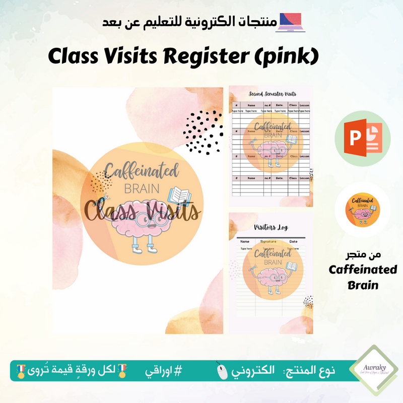 Class Visits Register (pink)